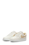 Nike Court Vision Low Sneaker In Sail/ White Onyx/ Black