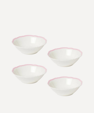 In The Roundhouse Pink Wave Small Bowl Set Of Four