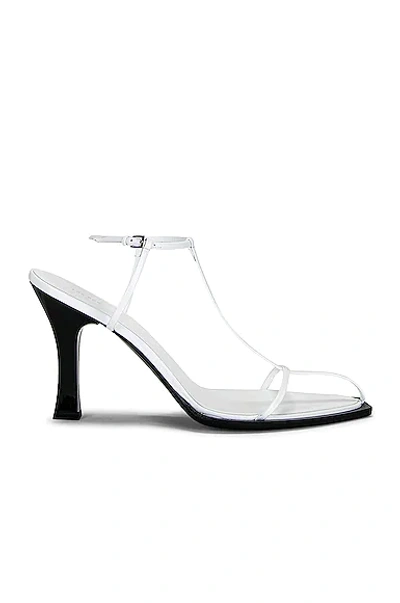 The Row T Bar Heel Sandal Optic White