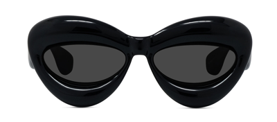 Loewe Fashion Show Inflatable Lw 40097i 01a Oval Sunglasses In Grey