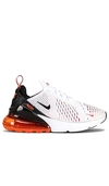 Nike Air Max 270 Low-top Sneakers In White  Black  Cinnibar