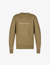 Billionaire Boys Club Logo-embroidered Relaxed-fit Cotton-jersey Sweatshirt In Olive