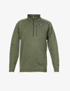 Patagonia Better Quarter-zip Recycled-polyester Sweatshirt In Industrial Green