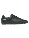 Karl Lagerfeld Men's Logo Leather Sneakers In Black