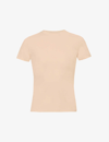 Skims Fits Everybody Stretch-jersey T-shirt In Sand