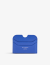 Acne Studios Elma Large Leather Card Holder In Blue
