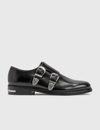 Toga Virilis Polido Monk-strap Leather Shoes In Black