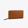 Tory Burch Perry Zip Continental Wallet In Light Umber