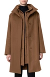 Akris Punto 2-in-1 Quilted & Wool Blend Car Coat In 043 Malt