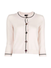 Ps By Paul Smith Womens Knitted Cardigan With Buttons In White