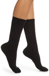 Hue Wool Blend Crew Socks In Black