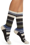 Hue Wool Blend Crew Socks In Stripe