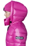 Mackage Madalyn Lustrous Light Down Jacket With Hood In Lotus
