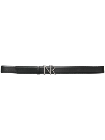 Nina Ricci Logo-buckle Fastening Belt In Black