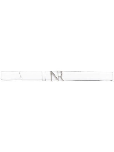 Nina Ricci Logo-buckle Fastening Belt In White