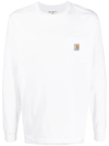 Carhartt Work In Progress Nelson Logo Patch Sweatshirt In White
