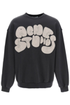 Acne Studios Oversized Sweatshirt With Embroidered Logo In Charcoal
