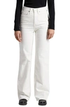 Silver Jeans Co. Women's Highly Desirable High Rise Trouser Leg Pants In White