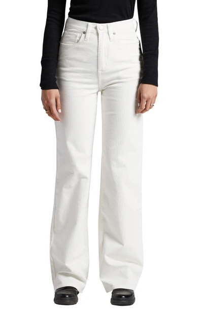 Silver Jeans Co. Women's Highly Desirable High Rise Trouser Leg Pants In White