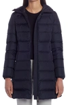Moncler Gie Water Resistant 750 Fill Power Down Puffer Coat In Navy