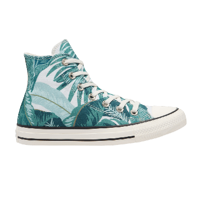 Pre-owned Converse Chuck Taylor All Star High 'jungle Scene - Green Floral Print'