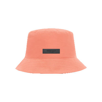 Pre-owned Essentials Fear Of God  Bucket Hat 'coral' In Orange