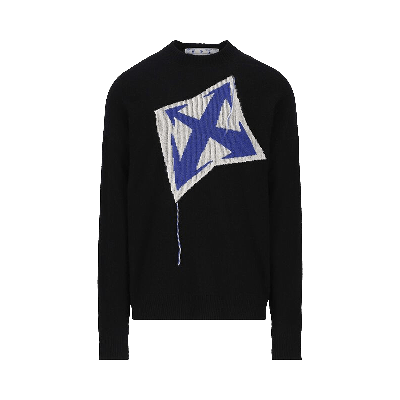 Pre-owned Off-white Arrows Intarsia Wool Jumper 'black'