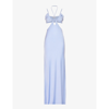 Et Ochs Gloss Cut-out Stretch-woven Maxi Dress In Horizon Blue