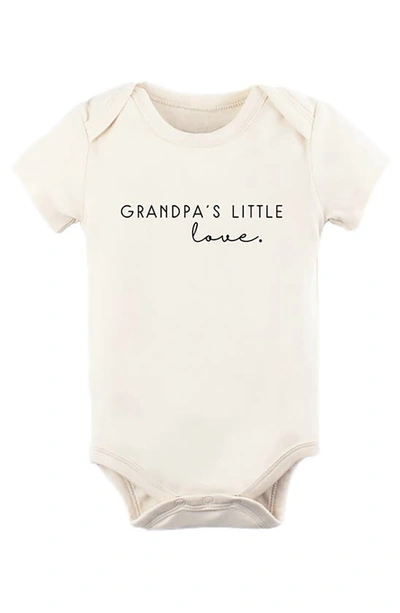 Tenth & Pine Babies' Grandpa's Little Love Organic Cotton Bodysuit In Natural