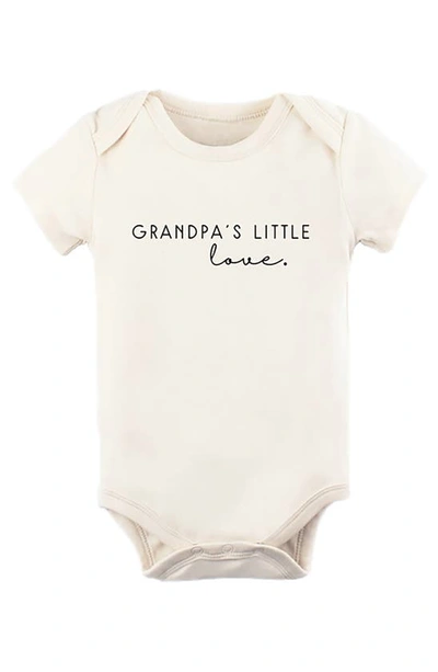 Tenth & Pine Babies'  Grandpa's Little Love Organic Cotton Bodysuit In Natural