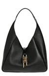 Givenchy G-hobo Medium Leather Shoulder Bag In Black