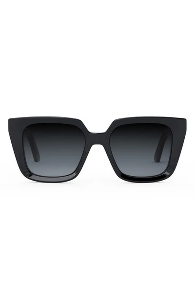 DIOR 'DIORMIDNIGHT S1I 53MM SQUARE SUNGLASSES