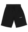 Off-white Rubber Logo-print Cotton-jersey Shorts 4-12 Years In Black White