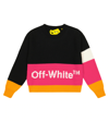 OFF-WHITE LOGO COLORBLOCKED WOOL SWEATER