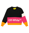 OFF-WHITE LOGO拼色羊毛毛衣