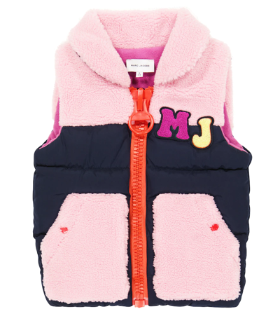 Marc Jacobs Colorblocked Padded Vest In Blue