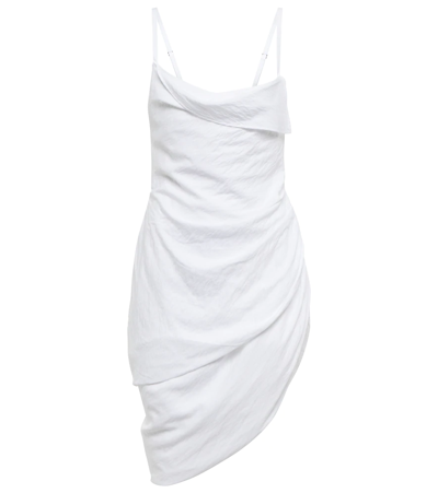 Jacquemus La Robe Saudade Long Viscose Blend Dress In White