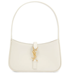 Saint Laurent Le 5 A 7 Mini Ysl Shoulder Bag In Smooth Leather In Blanc Vintage