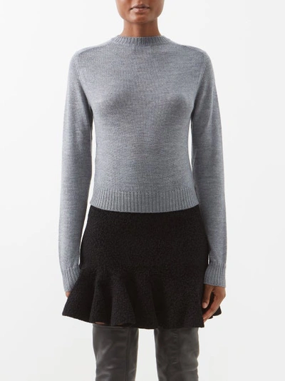 Jil Sander Wool Sweater In Grey