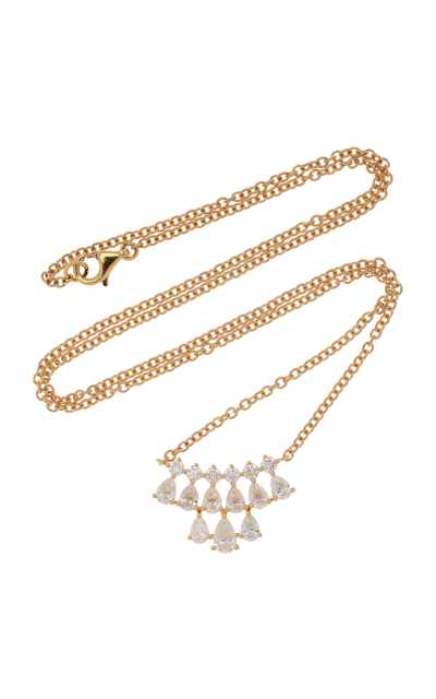 Anita Ko Small Daphne 18k Yellow Gold Diamond Necklace