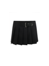 Prada Pleated Mini Skirt In Antracite