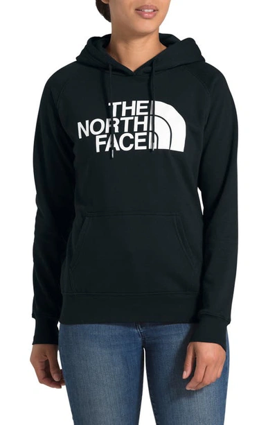 The North Face Black  Jersey Hoodie With Print