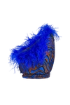 Andreeva Blue Marilyn Top With Feathers Details