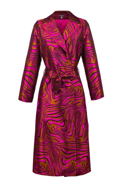 Andreeva Women's Pink / Purple Raspberry Marlyn Coat