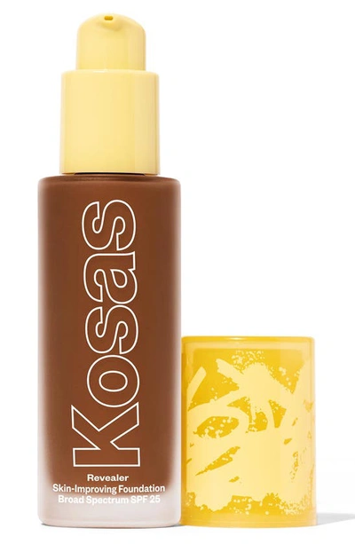 Kosas Revealer Skin-improving Foundation Spf 25 With Hyaluronic Acid And Niacinamide Deep Neutral Warm 410