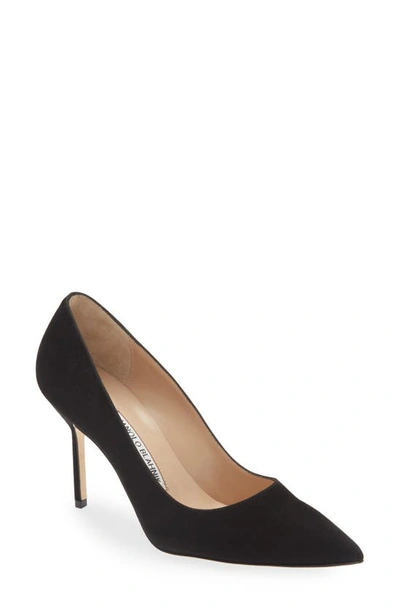 Manolo Blahnik Bb Pointed Toe Pump In Black