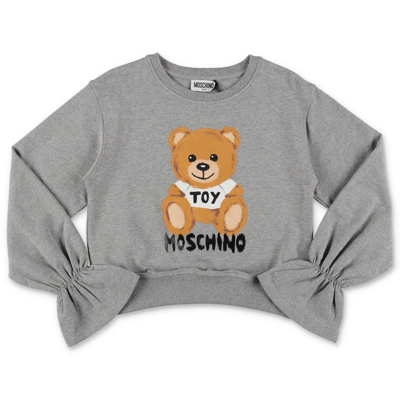 Moschino Kids Graphic Printed Flared In Grey