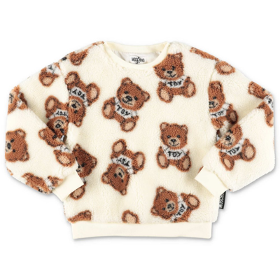 Moschino Babies'  Kids Allover Teddy Bear Detailed Crewneck Sweatshirt In Multi