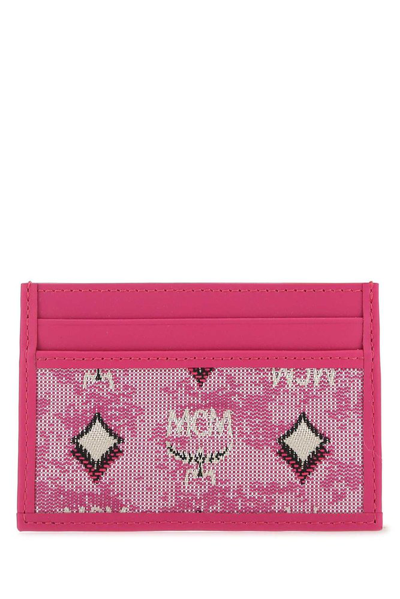 Mcm Portuna Card Case Mini In Pink