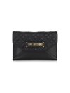LOVE MOSCHINO LOVE MOSCHINO SHINY QUILTED CLUTCH BAG